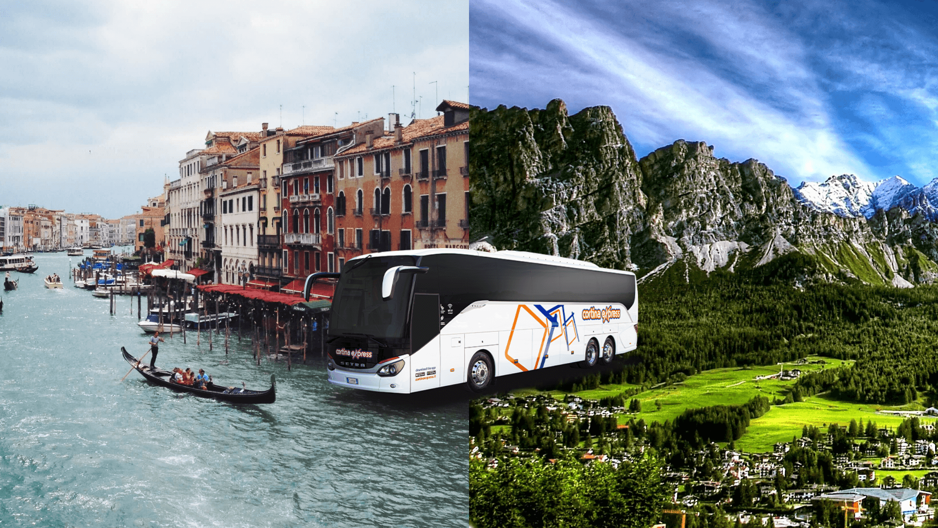 Dalle Dolomiti alla Laguna con il servizio autobus Cortina Express