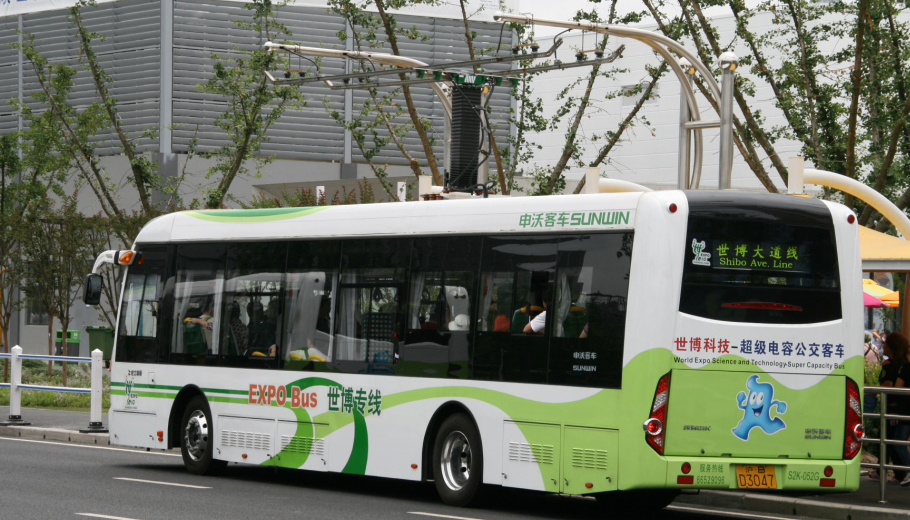 Expo 2010 bus in Shanghai