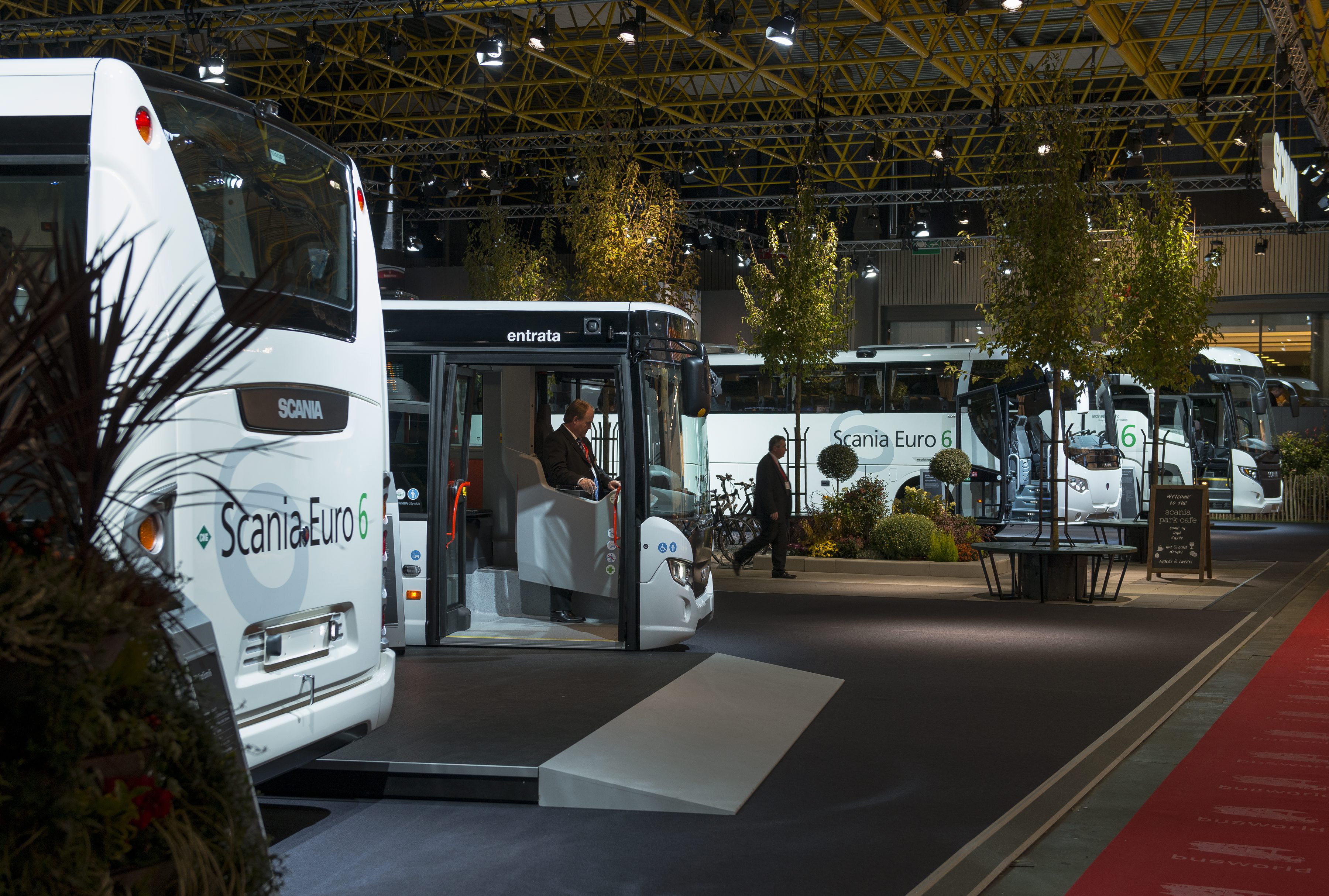 Scania stand at the Busworld Exhibition 2013 Kortrijk, Belgium Photo: Dan Boman 2013