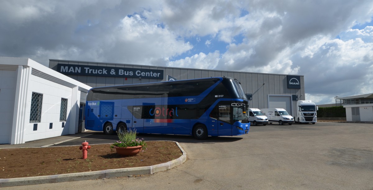 man truck and bus fiano romano neoplan skyliner