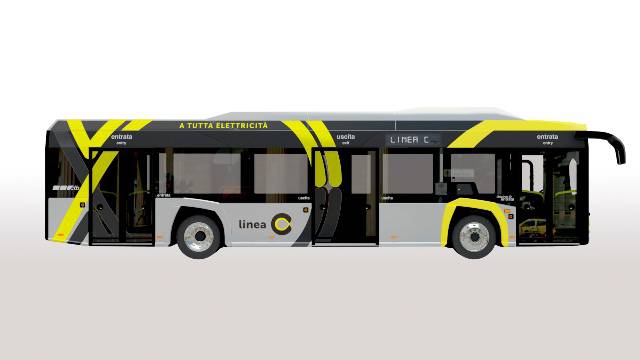 autobus elettrici linea c bergamo pensiline smart ATB