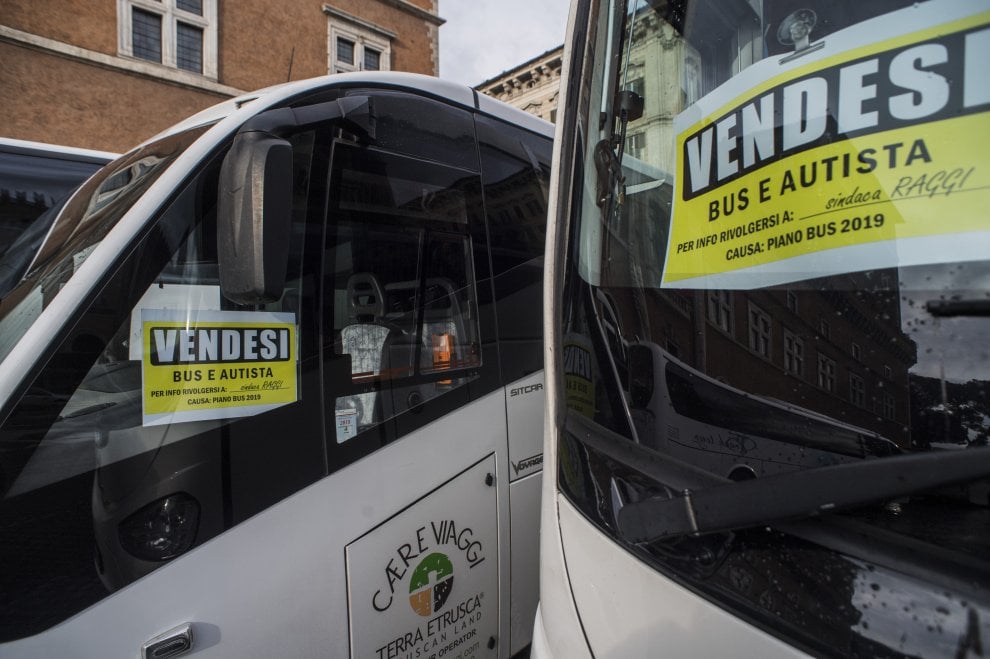 protesta autobus ztl bus roma