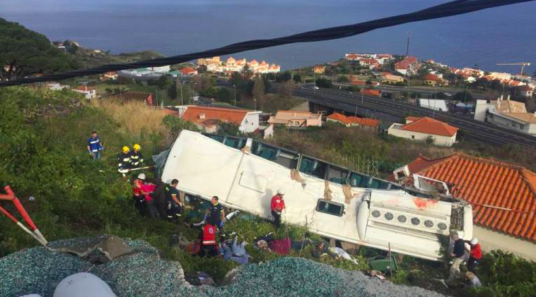 incidente autobus madeira