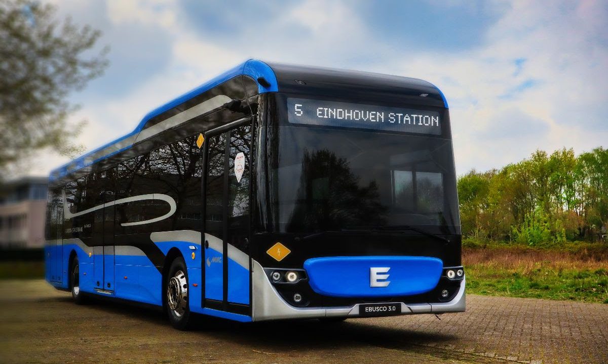 Modellino Ebusco 3.0 Autobus Elettrico Con Caricabatterie - Holland Oto Scala 1:87 (Demo)