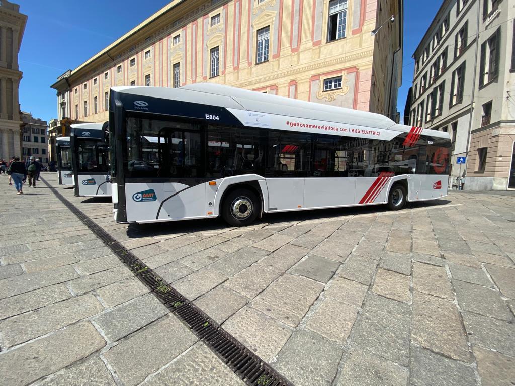 I nuovi bus elettrici Solaris Amt