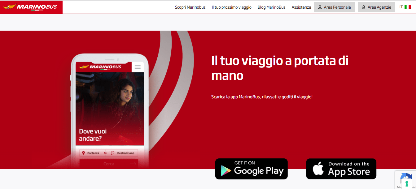 app nuovo sito MarinoBus