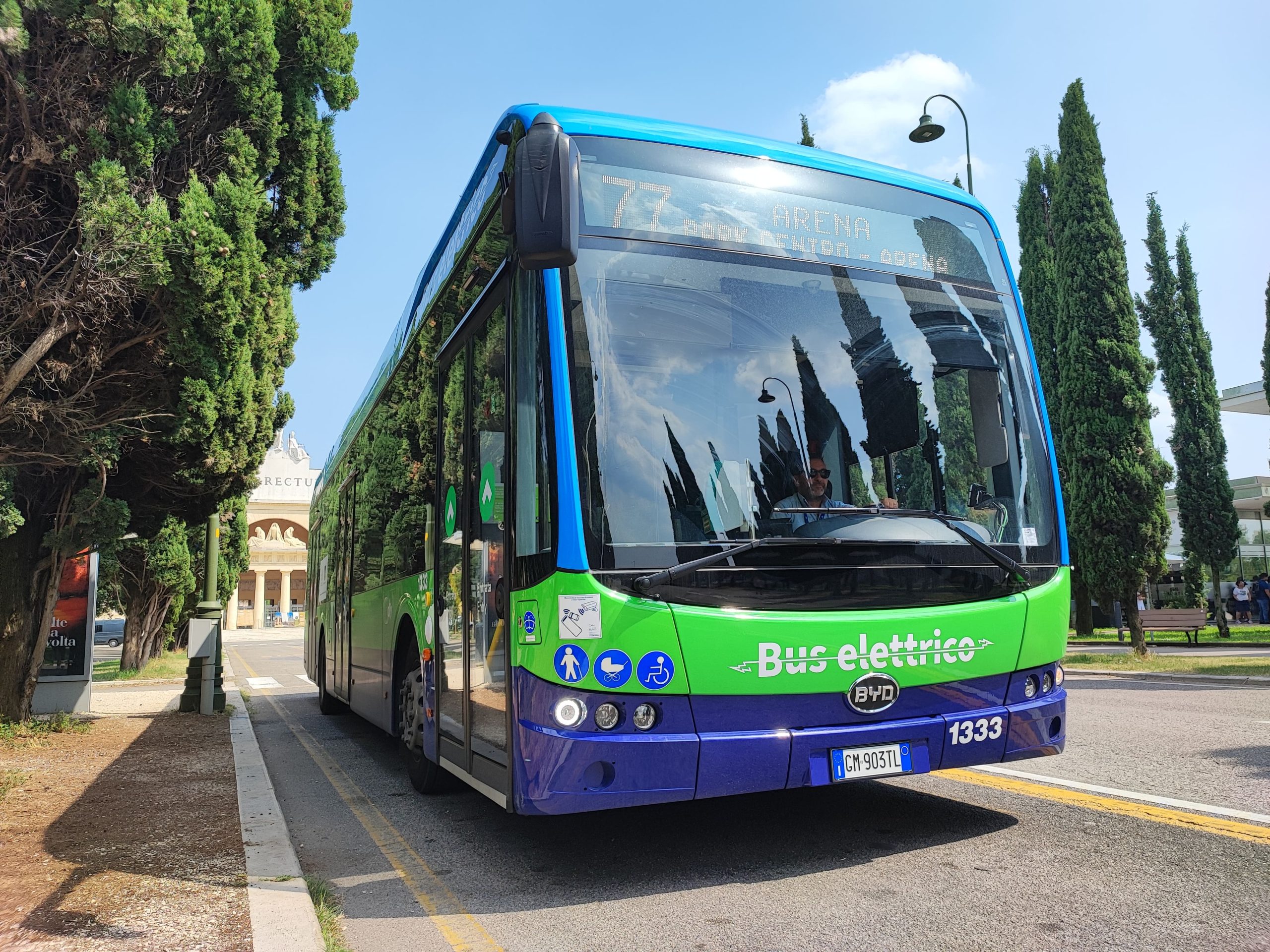 Verona, 34 autobus elettrici di BYD